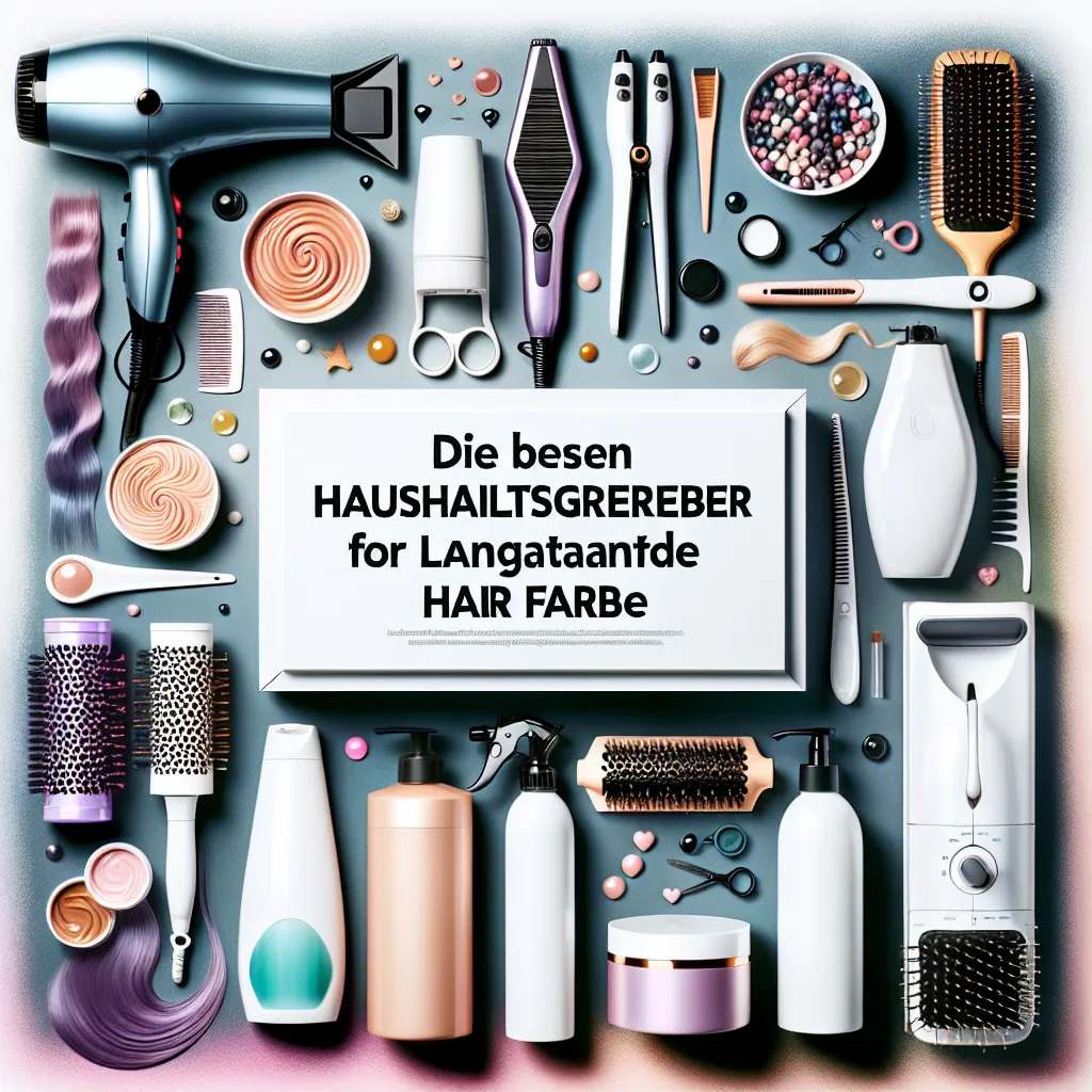 Die besten Haushaltsgeräte für langanhaltende Haarfarbe