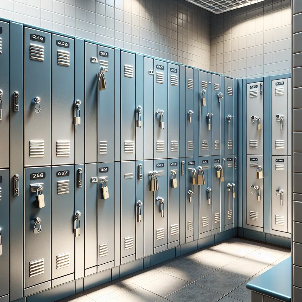Praktisches Zubehör: Schließfächer für Sanitärkabinen und Toilettenkabinen